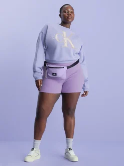 Calvin Klein Felpa Corta Con Monogramma -Offerta Economica Calvin Klein J20J222121 VXN alternate4