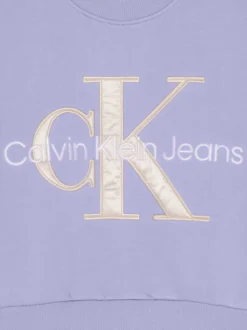 Calvin Klein Felpa Corta Con Monogramma -Offerta Economica Calvin Klein J20J222121 VXN alternate7