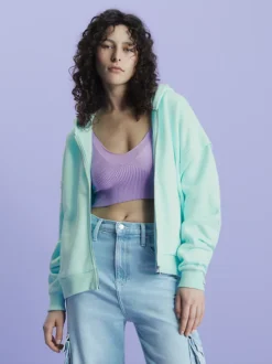 Calvin Klein Felpa Con Cappuccio E Zip Integrale Dal Taglio Relaxed