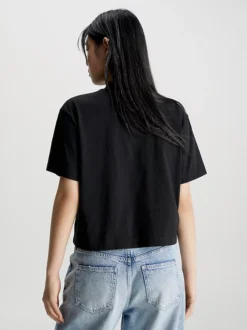 Calvin Klein T-shirt Con Monogramma Dal Taglio Relaxed -Offerta Economica Calvin Klein J20J222130 BEH alternate2