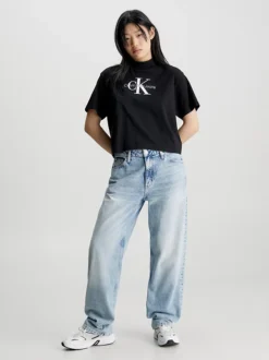 Calvin Klein T-shirt Con Monogramma Dal Taglio Relaxed -Offerta Economica Calvin Klein J20J222130 BEH alternate4