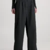 Calvin Klein Pantaloni A Gamba Larga E Vita Alta