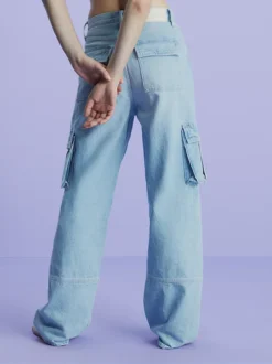 Calvin Klein Jeans Pratici A Vita Alta Taglio Relaxed -Offerta Economica Calvin Klein J20J222180 1AA alternate2