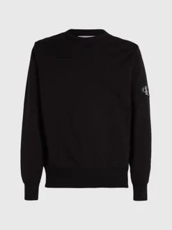 Calvin Klein Felpa Con Stemma Monogram -Offerta Economica Calvin Klein J30J314035 BAE alternate4