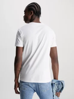 Calvin Klein T-shirt Con Monogramma Slim 10 Calvin Klein T-shirt Con Monogramma Slim -Offerta Economica Calvin Klein J30J320806 YAF alternate2