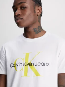 Calvin Klein T-shirt Con Monogramma Slim 11 Calvin Klein T-shirt Con Monogramma Slim -Offerta Economica Calvin Klein J30J320806 YAF alternate3