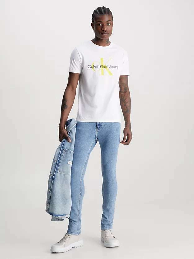 Calvin Klein T-shirt Con Monogramma Slim 7 Calvin Klein T-shirt Con Monogramma Slim - immagine 5
