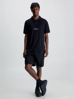 Calvin Klein Polo Con Logo Taglio Relaxed -Offerta Economica Calvin Klein J30J322853 BEH alternate3