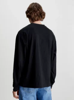 Calvin Klein T-shirt A Maniche Lunghe Oversize -Offerta Economica Calvin Klein J30J322871 BEH alternate2