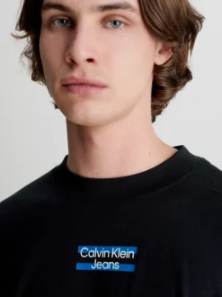 Calvin Klein T-shirt A Maniche Lunghe Oversize -Offerta Economica Calvin Klein J30J322871 BEH alternate3