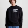 Calvin Klein Felpa Stampata In Cotone Biologico -Offerta Economica Calvin Klein J30J322888 BEH main