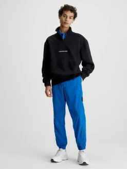 Calvin Klein Felpa Con Zip Taglio Relaxed -Offerta Economica Calvin Klein J30J322890 BEH alternate4