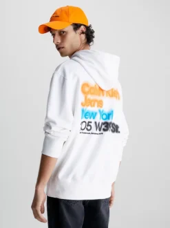 Calvin Klein Felpa Con Cappuccio Con Logo Sul Retro Taglio Relaxed -Offerta Economica Calvin Klein J30J322895 YAF alternate2