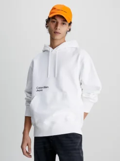 Calvin Klein Felpa Con Cappuccio Con Logo Sul Retro Taglio Relaxed