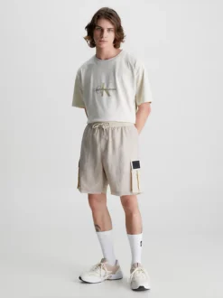 Calvin Klein Pantaloncini Cargo In Rete E Nylon Taglio Relaxed -Offerta Economica Calvin Klein J30J322911 ACI alternate3