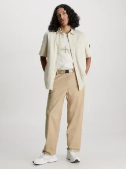 Calvin Klein Chino Pratici Dal Taglio Dritto Con Cintura 10 Calvin Klein Chino Pratici Dal Taglio Dritto Con Cintura -Offerta Economica Calvin Klein J30J322920 PF2 alternate3