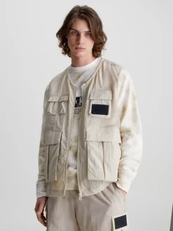 Calvin Klein Gilet In Nylon Taglio Relaxed