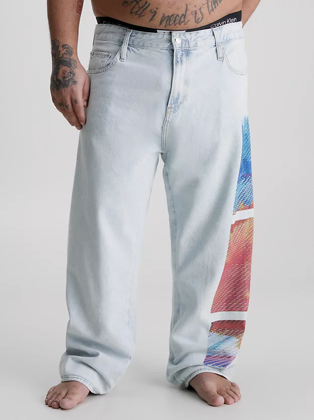 Calvin Klein 90's Straight Jeans Con Stampa 4 Calvin Klein 90's Straight Jeans Con Stampa - immagine 2