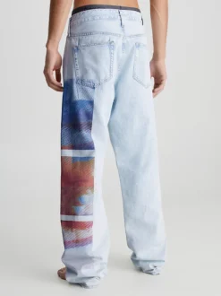Calvin Klein 90's Straight Jeans Con Stampa 10 Calvin Klein 90's Straight Jeans Con Stampa -Offerta Economica Calvin Klein J30J323070 1AA alternate2