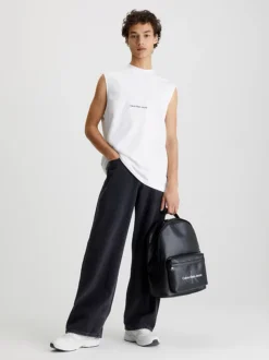 Calvin Klein Canotta In Cotone Biologico Vestibilità Relaxed 12 Calvin Klein Canotta In Cotone Biologico Vestibilità Relaxed -Offerta Economica Calvin Klein J30J323146 YAF alternate4