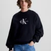 Calvin Klein Felpa Con Monogramma Oversize 2 Calvin Klein Felpa Con Monogramma Oversize -Offerta Economica Calvin Klein J30J323161 BEH main