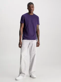 Calvin Klein T-shirt Con Logo Tab Slim -Offerta Economica Calvin Klein J30J323294 VGS alternate3