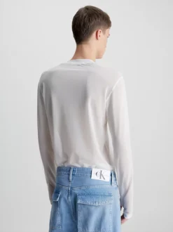 Calvin Klein Top A Maniche Lunghe In Rete Slim 12 Calvin Klein Top A Maniche Lunghe In Rete Slim -Offerta Economica Calvin Klein J30J323566 YAF alternate2