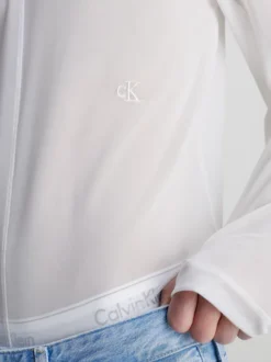 Calvin Klein Top A Maniche Lunghe In Rete Slim 13 Calvin Klein Top A Maniche Lunghe In Rete Slim -Offerta Economica Calvin Klein J30J323566 YAF alternate3