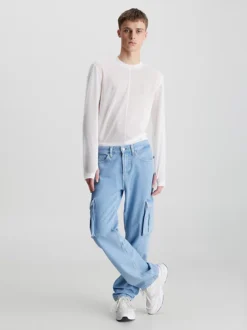 Calvin Klein Top A Maniche Lunghe In Rete Slim 14 Calvin Klein Top A Maniche Lunghe In Rete Slim -Offerta Economica Calvin Klein J30J323566 YAF alternate4