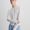Calvin Klein Top A Maniche Lunghe In Rete Slim 2 Calvin Klein Top A Maniche Lunghe In Rete Slim -Offerta Economica Calvin Klein J30J323566 YAF main