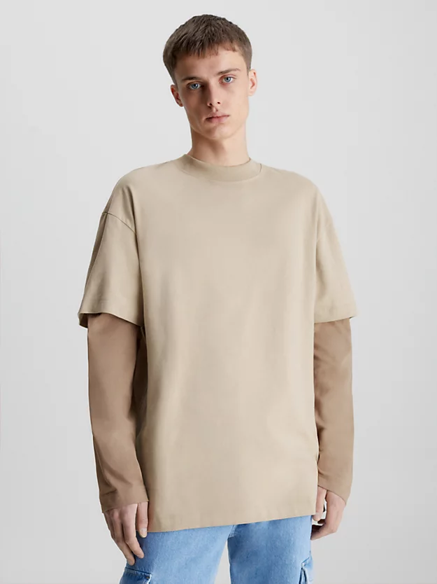 Calvin Klein T-shirt Doppiata Manica Lunga 4 Calvin Klein T-shirt Doppiata Manica Lunga - immagine 2