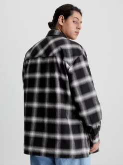 Calvin Klein Giacca A Camicia A Quadri Oversize -Offerta Economica Calvin Klein J30J323570 YAF alternate2
