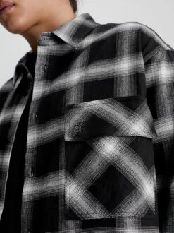 Calvin Klein Giacca A Camicia A Quadri Oversize -Offerta Economica Calvin Klein J30J323570 YAF alternate3