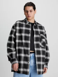 Calvin Klein Giacca A Camicia A Quadri Oversize