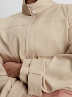 Calvin Klein Giacca-camicia Con Zip Integrale Oversize -Offerta Economica Calvin Klein J30J323571 ABM alternate3