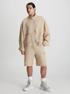 Calvin Klein Giacca-camicia Con Zip Integrale Oversize -Offerta Economica Calvin Klein J30J323571 ABM alternate4