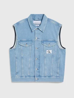 Calvin Klein Scamiciato In Denim Oversize -Offerta Economica Calvin Klein J30J323572 1AA alternate5