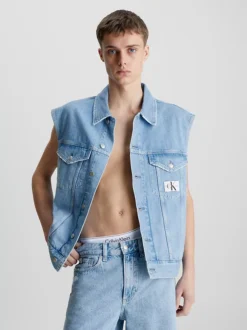 Calvin Klein Scamiciato In Denim Oversize