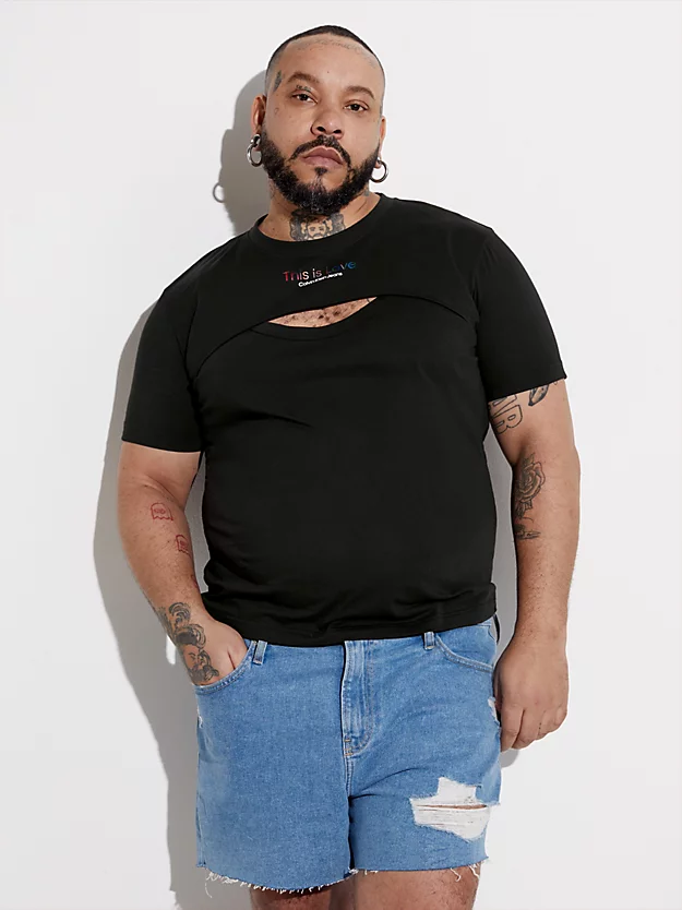 Calvin Klein T-shirt Slim Con Cut-out - Pride 4 Calvin Klein T-shirt Slim Con Cut-out - Pride - immagine 2