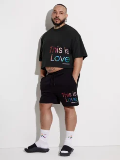 Calvin Klein T-shirt Corta Oversize - Pride -Offerta Economica Calvin Klein J30J323605 BEH alternate4