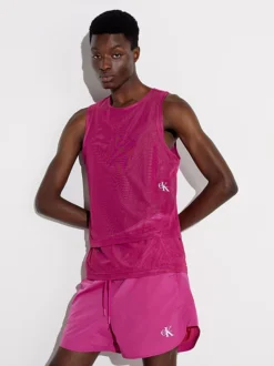 Calvin Klein Canotta A Doppio Strato In Rete - Pride