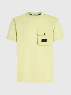 Calvin Klein T-shirt Con Tasca Taglio Relaxed -Offerta Economica Calvin Klein J30J323807 KCQ alternate4