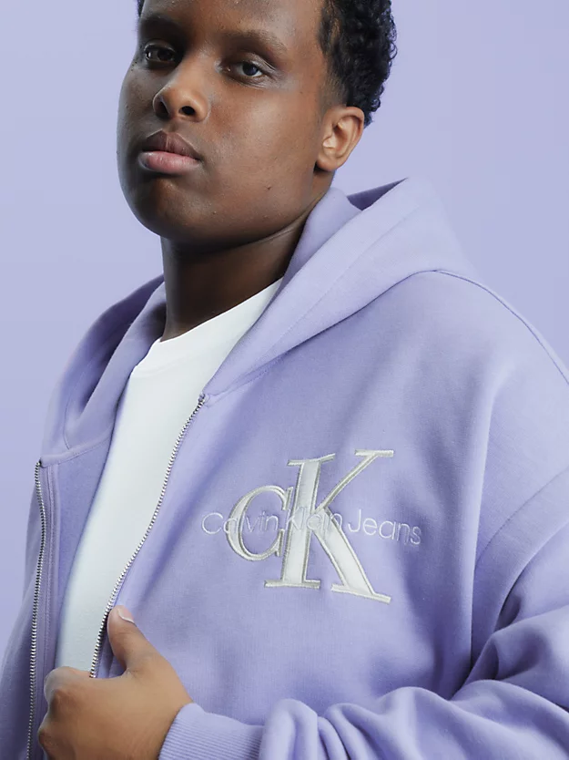 Calvin Klein Felpa Con Cappuccio E Zip Integrale Oversize 6 Calvin Klein Felpa Con Cappuccio E Zip Integrale Oversize - immagine 4