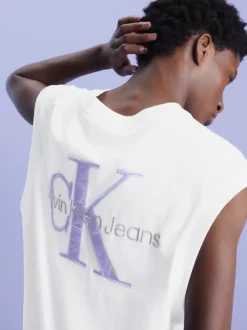 Calvin Klein Canotta Con Logo Sul Retro Taglio Relaxed 12 Calvin Klein Canotta Con Logo Sul Retro Taglio Relaxed -Offerta Economica Calvin Klein J30J324140 YAF alternate3