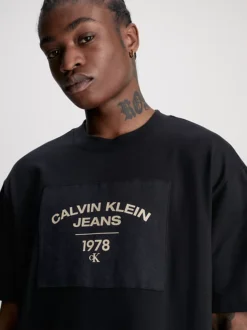 Calvin Klein T-shirt Con Logo Taglio Rilassato -Offerta Economica Calvin Klein J30J324230 BEH alternate2