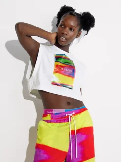 Calvin Klein Canotta Corta Con Stampa Unisex - Pride