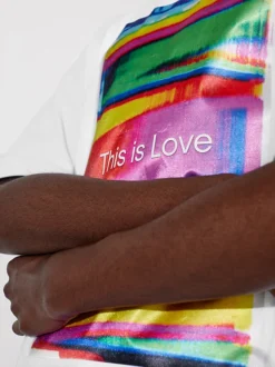 Calvin Klein T-shirt Con Stampa Unisex - Pride -Offerta Economica Calvin Klein J40J400291 YAF alternate4