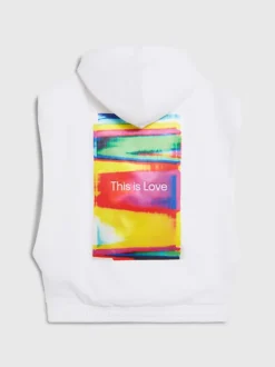 Calvin Klein Felpa Con Cappuccio Senza Maniche Unisex - Pride -Offerta Economica Calvin Klein J40J400292 YAF alternate11