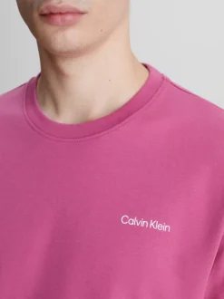 Calvin Klein T-shirt Con Micro Logo In Cotone -Offerta Economica Calvin Klein K10K109894 VUX alternate2