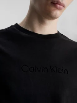 Calvin Klein T-shirt In Cotone Biologico Con Logo -Offerta Economica Calvin Klein K10K109900 BEH alternate2